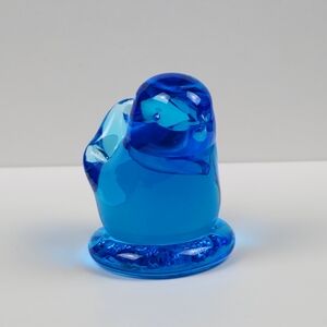 Vintage Bluebird of Happiness Baby Miniature Glass Figurine